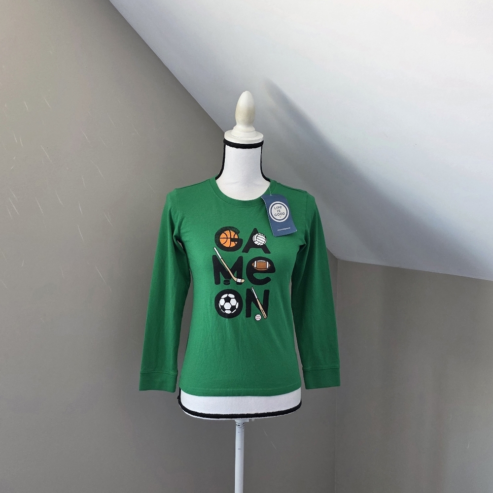 Life Is Good Kids Crusher Game On Long Sleeve Shirt